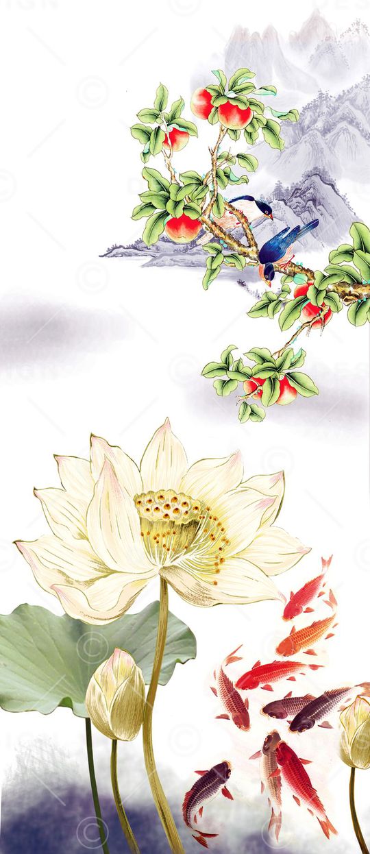 荷花印花华亿平台图片