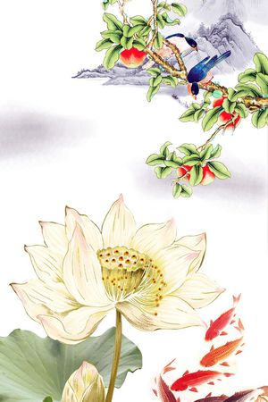 荷花印花华亿平台图片