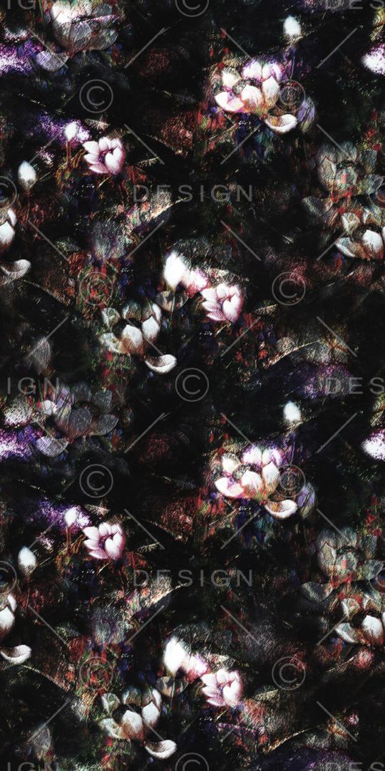 复古花卉印花华亿平台图片