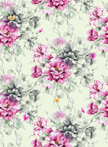 568660-水彩蝴蝶花卉大花朵