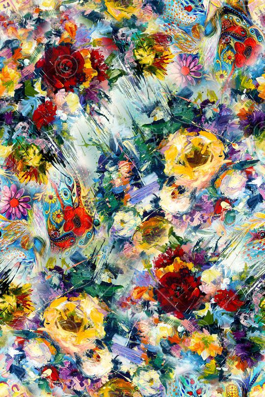 抽象印花华亿平台图片