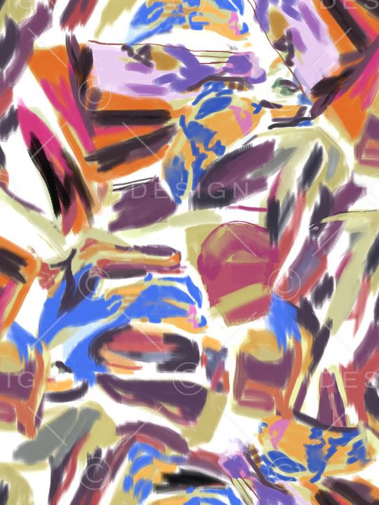 不规则几何印花华亿平台图片