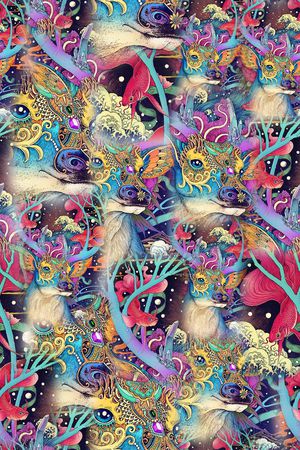 插画印花华亿平台图片