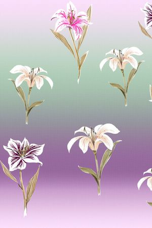 百合花印花华亿平台图片