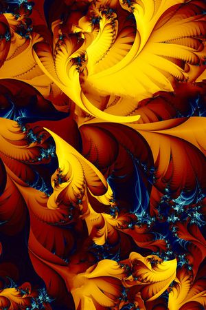 线条花卉印花华亿平台图片