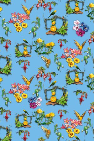 潮流时尚印花华亿平台图片