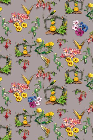 潮流时尚印花华亿平台图片