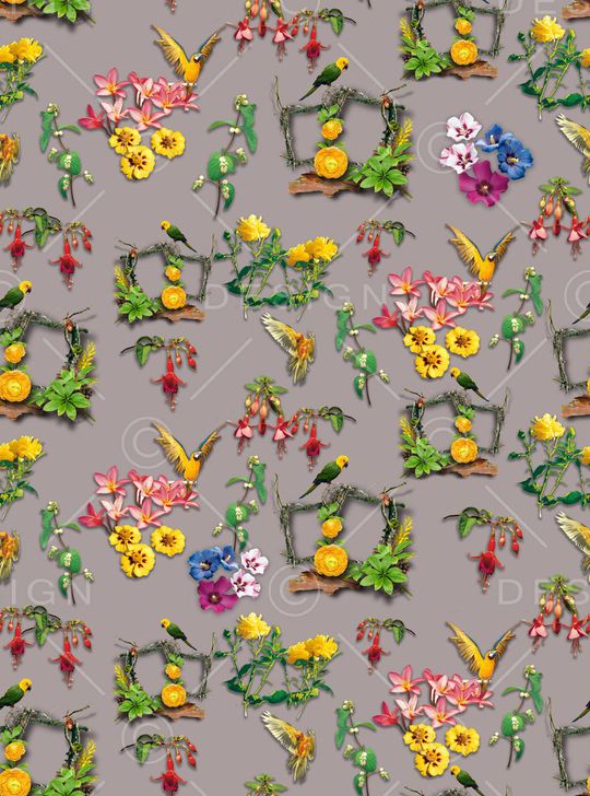 潮流时尚印花华亿平台图片