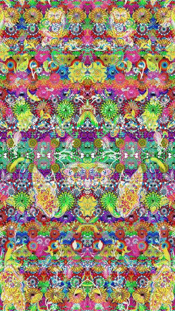 568901-亮色几何古典花纹组合