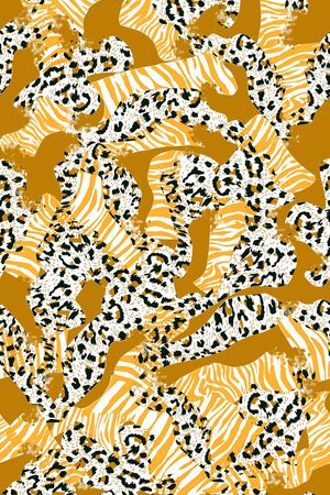 斑马纹印花华亿平台图片