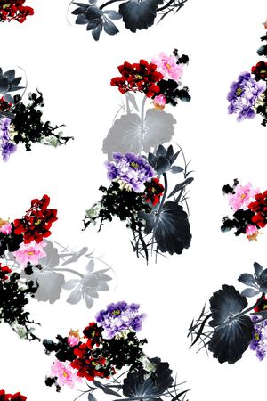 中国风印花华亿平台图片