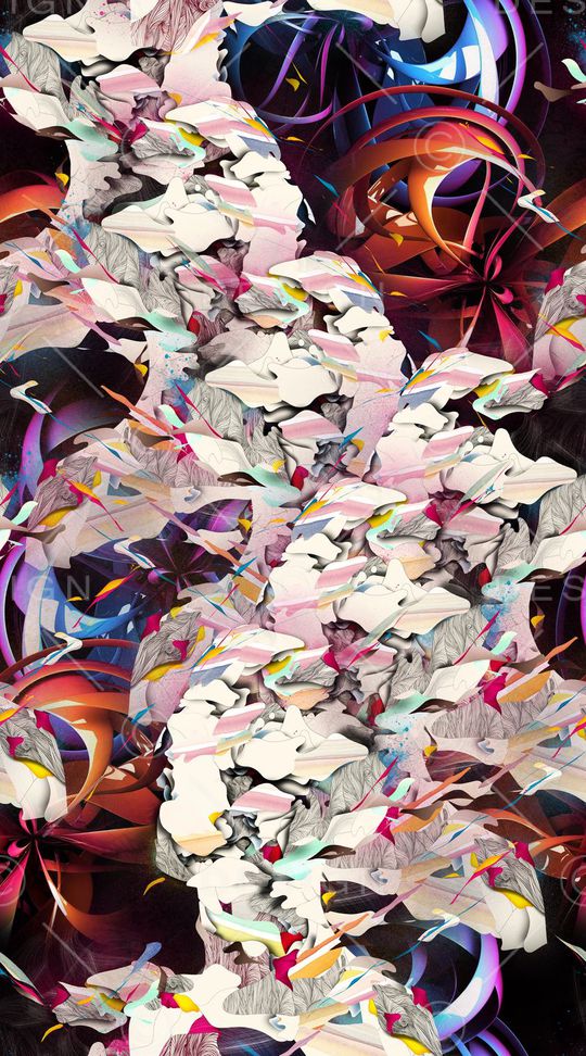 抽象印花华亿平台图片