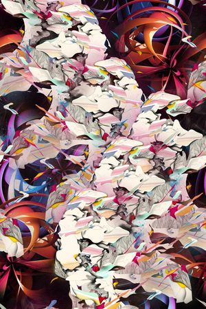 抽象印花华亿平台图片