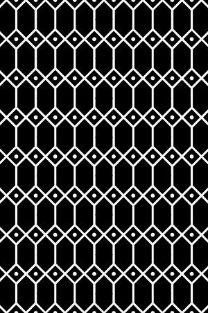 黑白几何图形四方连续传统华亿平台1印花华亿平台图片