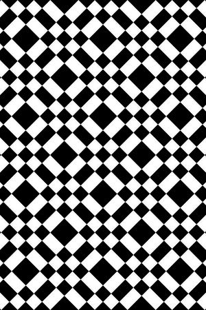 黑白几何图形四方连续传统华亿平台1印花华亿平台图片