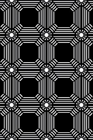 几何图形黑白传统纹样华亿平台印花华亿平台图片