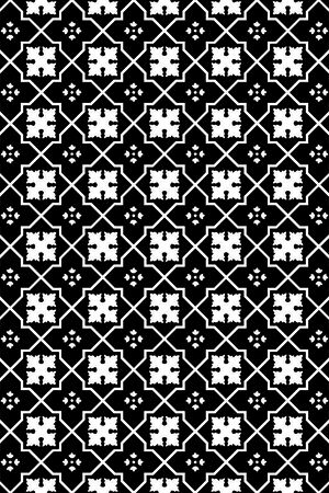 几何图形黑白传统纹样华亿平台印花华亿平台图片