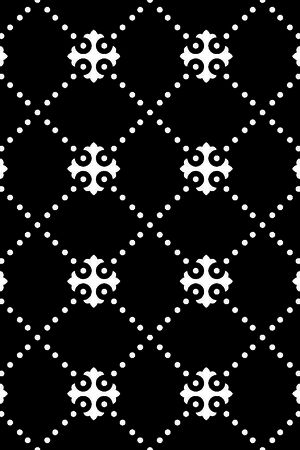 几何图形黑白传统纹样华亿平台印花华亿平台图片