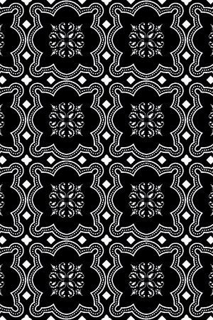 黑白传统印花华亿平台图片