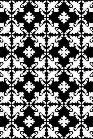 几何图形黑白传统纹样华亿平台印花华亿平台图片