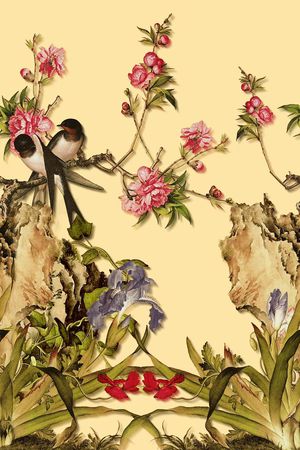 中国风印花华亿平台图片