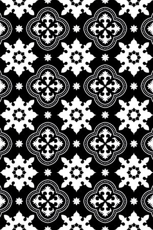 几何图形黑白传统纹样华亿平台印花华亿平台图片