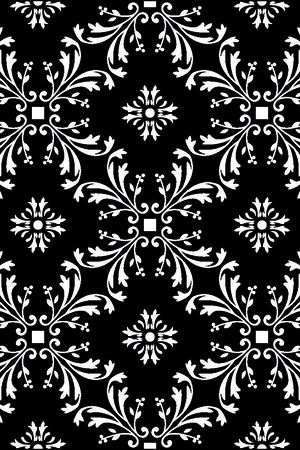 几何图形黑白传统纹样华亿平台印花华亿平台图片