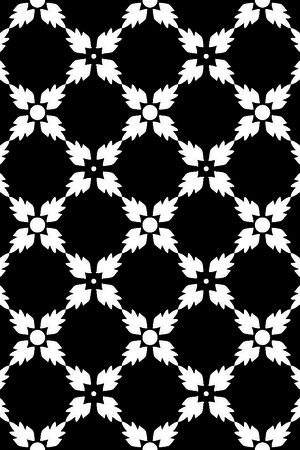 几何图形黑白传统纹样华亿平台印花华亿平台图片