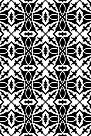 几何图形黑白传统纹样华亿平台印花华亿平台图片