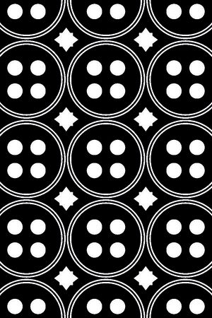 几何图形黑白传统纹样华亿平台印花华亿平台图片