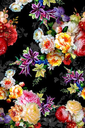 抽象 时尚印花华亿平台图片