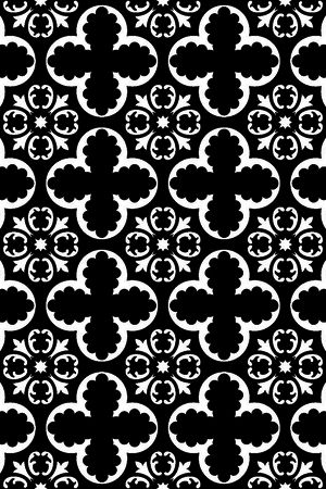 几何图形黑白传统纹样华亿平台印花华亿平台图片