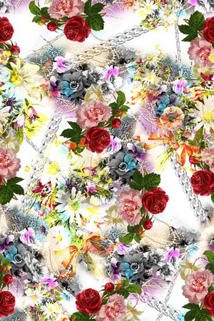 创意服装面料印花华亿平台图片