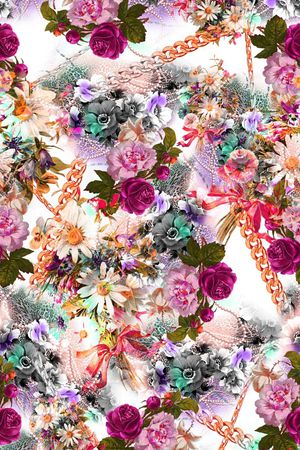 创意服装面料印花华亿平台图片