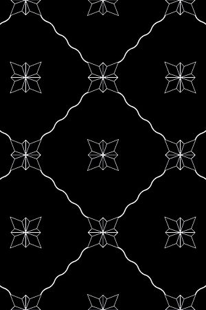 几何图形黑白传统纹样华亿平台印花华亿平台图片