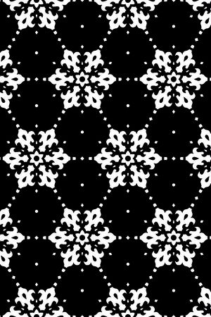 几何图形黑白传统纹样华亿平台印花华亿平台图片