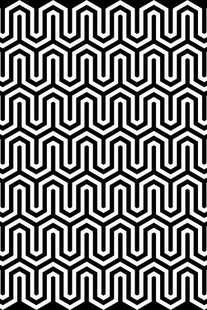 几何图形黑白传统纹样华亿平台印花华亿平台图片