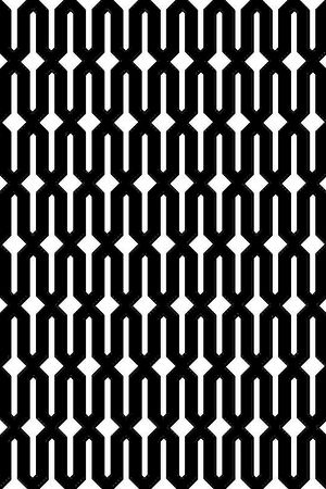 几何图形黑白传统纹样华亿平台印花华亿平台图片