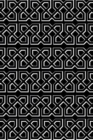几何黑白印花华亿平台图片