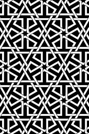 几何图形黑白传统纹样华亿平台印花华亿平台图片