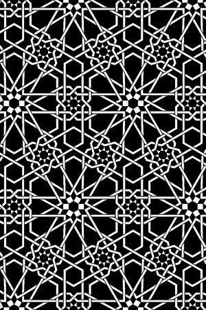几何图形黑白传统纹样华亿平台印花华亿平台图片