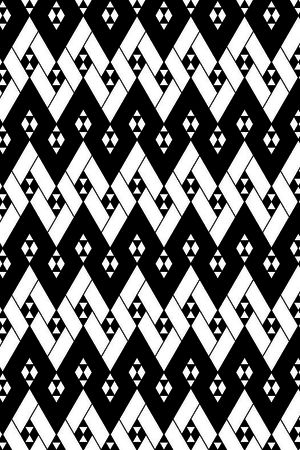 几何图形黑白传统纹样华亿平台印花华亿平台图片