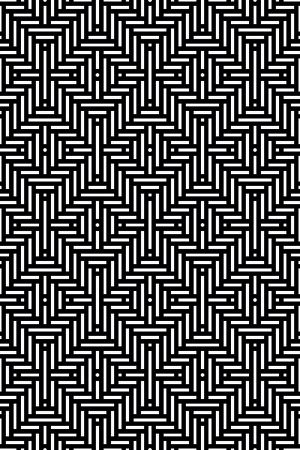 几何图形黑白传统纹样华亿平台印花华亿平台图片