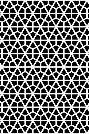 几何图形黑白传统纹样华亿平台印花华亿平台图片