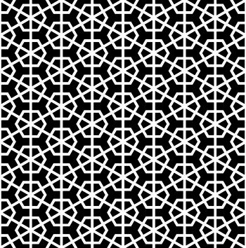 几何图形黑白传统纹样华亿平台印花华亿平台图片