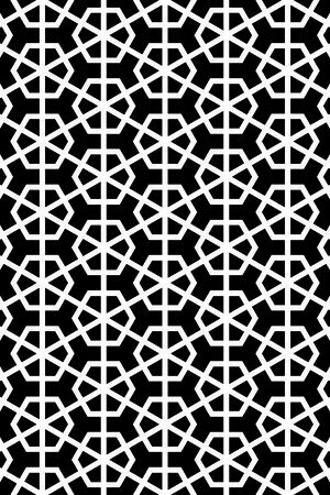 几何图形黑白传统纹样华亿平台印花华亿平台图片