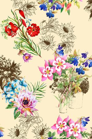 休闲风印花华亿平台图片