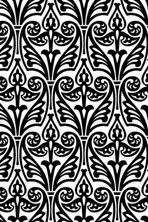 几何图形黑白传统纹样华亿平台印花华亿平台图片