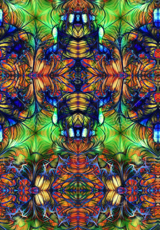 抽象风格印花华亿平台图片