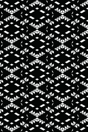 黑白四方连续几何图形传统纹样华亿平台印花华亿平台图片